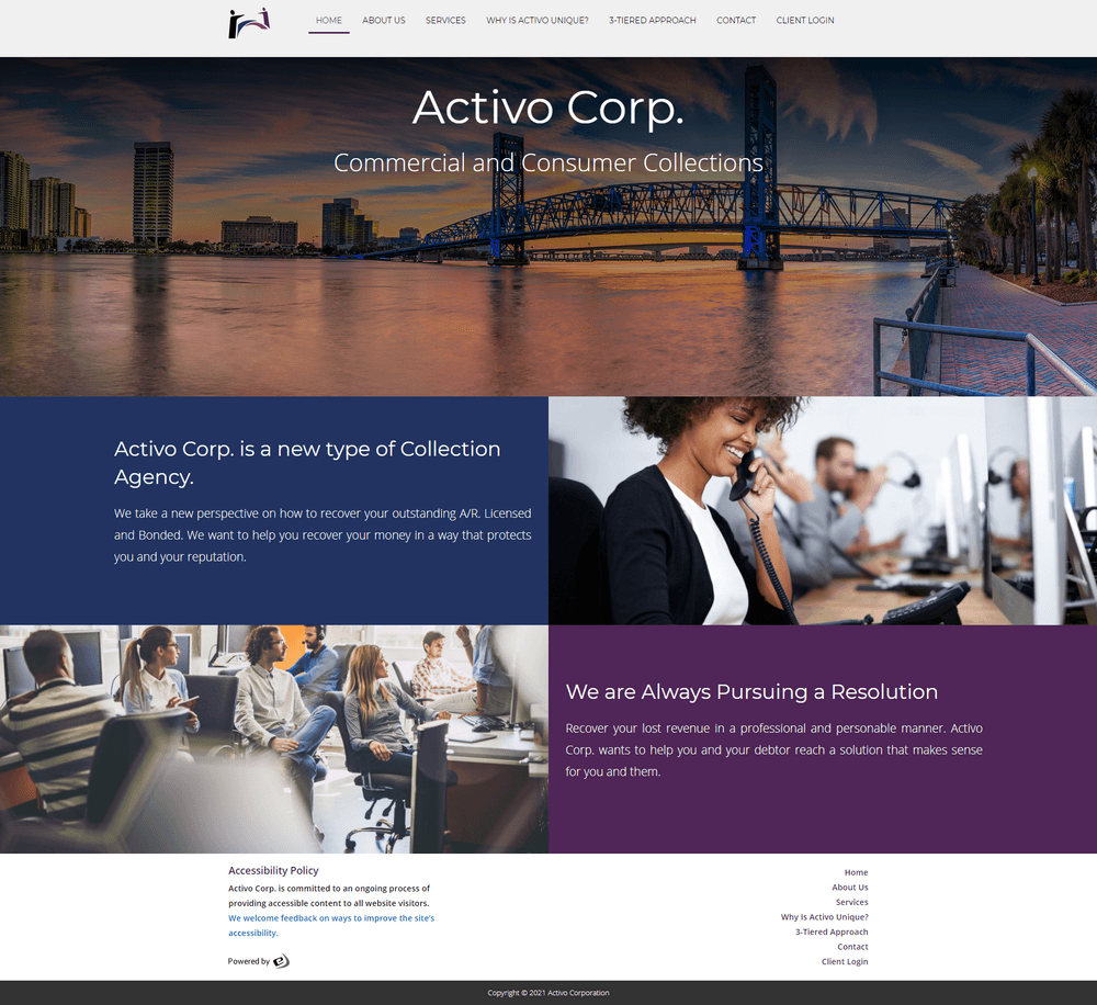 Activo Corp. website
